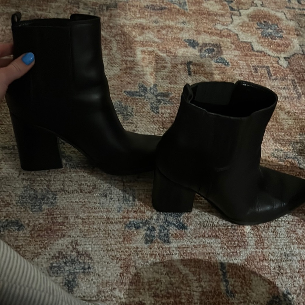 Cute black booties